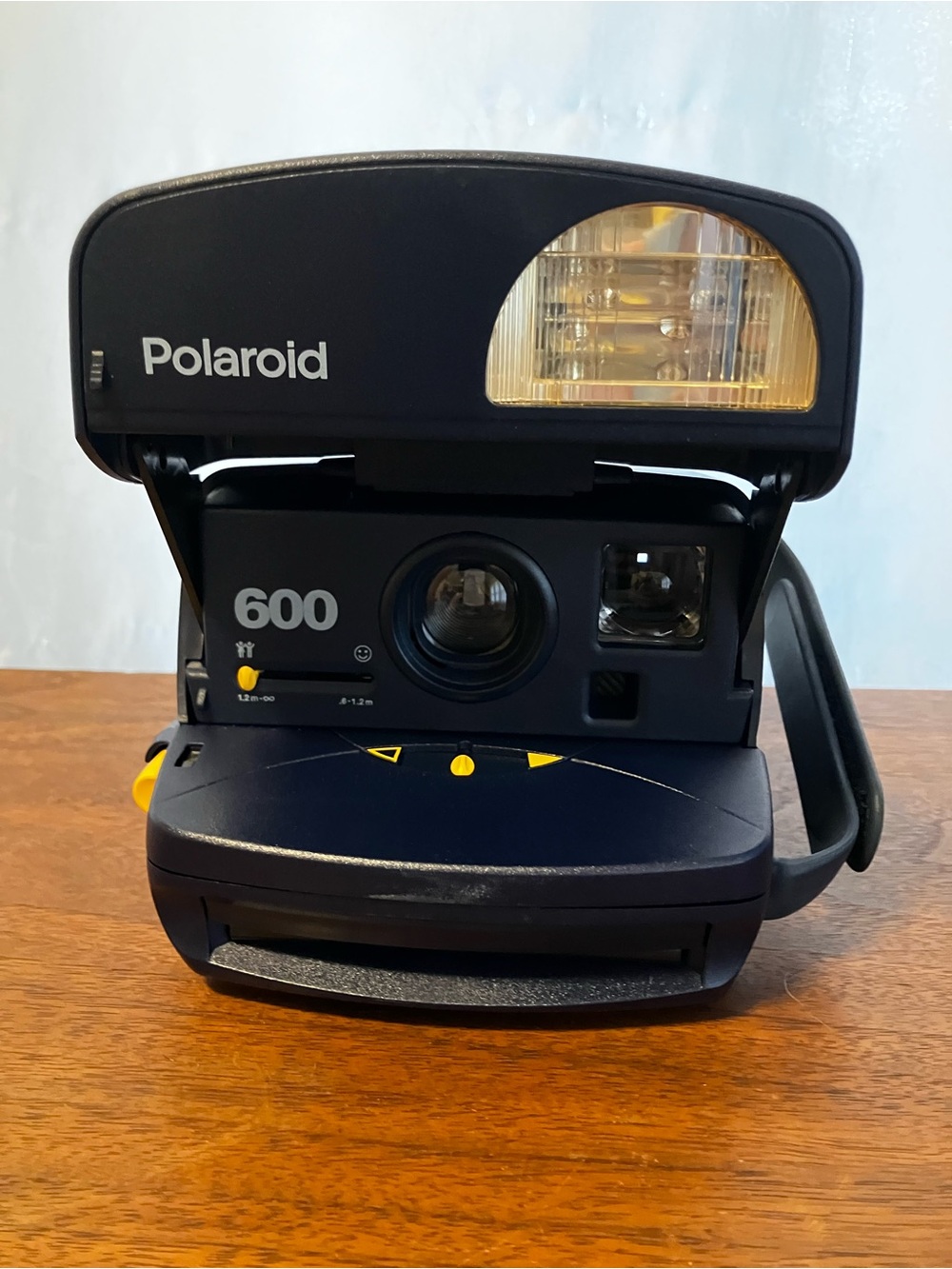 Polaroid 600 Instant Camera - Black with Yellow Accents